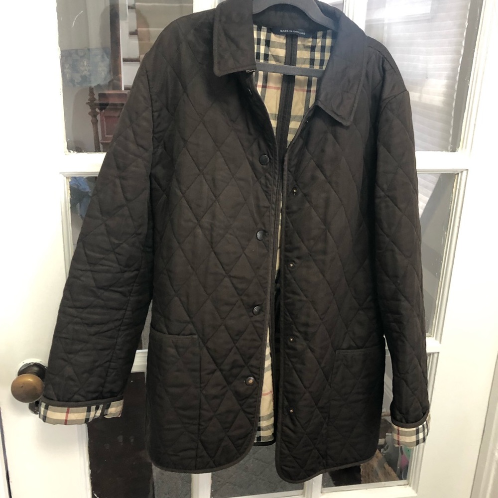 Burberry Quilted Nova Check Brown Jacket